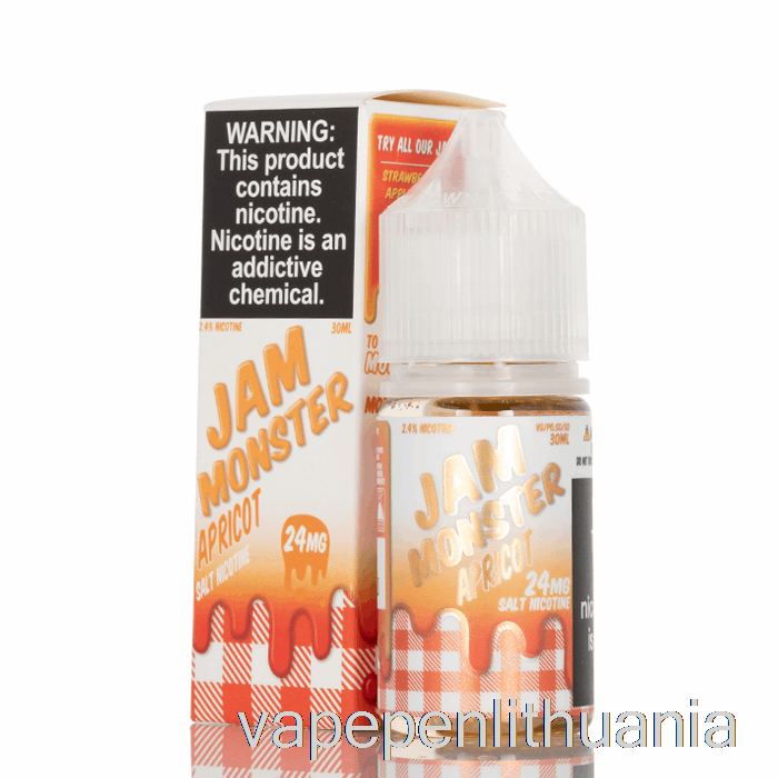 Abrikosų - Uogienės Monstrų Druskos - 30ml 24mg Vape Skystis